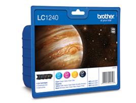 Pack 4 Tinteiros BROTHER LC1240 Cores (LC1240VALBP)