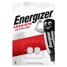 Energizer Pilha Alcalina Tipo Botão A76 LR44, 1,5 V, Embalagem 2 Unidades