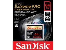 Cartão de Memória CF SANDISK Extreme Pro 64GB UDMA 7