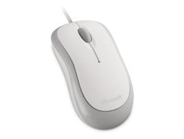 Rato MICROSOFT L2 Basic (Cabo USB - Casual - 1000 dpi - Branco)