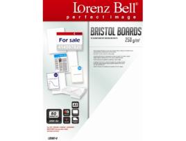 Cartolina Bristol LORENZ BELL LB3601 (250 g - 50 folhas - Branco)