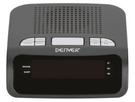 Rádio Despertador  CR419MK2 (Preto - Digital - Alarme Duplo -  Função Snooze - Corrente)
