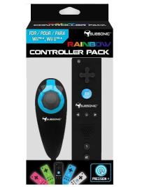 Wii Rainbow Controller Pack Black | Wii / WiiU | Novo