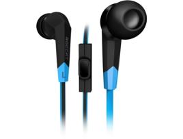 Auscultadores Gaming  Syva (Com fio - Com Microfone - Preto)