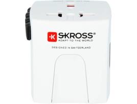 Adaptador de Viagem SKROSSMUV MICRO (Universal - 625 W - Branco)