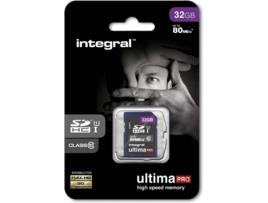 Cartão de Memória SD INTEGRAL UltimaPro U1 32GB