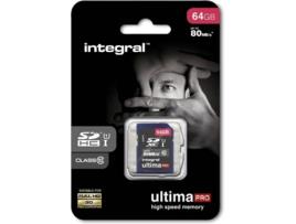 Cartão de Memória SD INTEGRAL UltimaPro U1 64GB