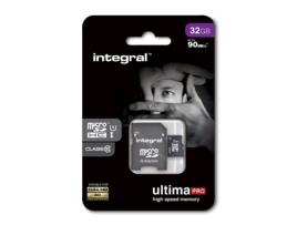 Cartão de Memória MicroSDHC INTEGRAL UltimaPro (32 GB - 90 MB/s - Class10)