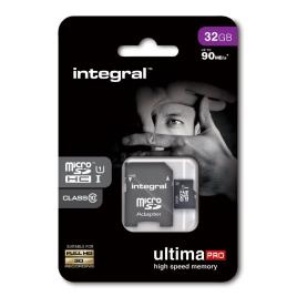 Cartão de Memória MicroSDHC INTEGRAL UltimaPro (32 GB - 90 MB/s - Class10)