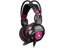 Auscultadores Gaming  Bloody G300 (Com fio - Com Microfone - Preto)