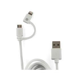 Cabo  MUUSC0120 (USB - Micro-USB+Lightning - 1m - Branco)