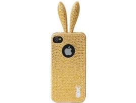 Capa iPhone 5, 5s, SE RABITO Brilhantes Dourado