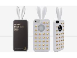 Capa iPhone 5, 5s, SE RABITO Tachas Branco