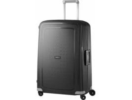 Mala de Viagem SAMSONITE S'Cure (Grande - 4 Rodas - 102 L) em Preto