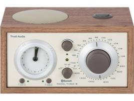 Rádio Despertador TIVOLI AUDIO Model Three Classic (Nogueira - Analógico - Função Snooze - Corrente)