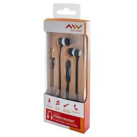 Myway Fones De Ouvido Stereo 3.5 Mm With Microphone One Size White / Black
