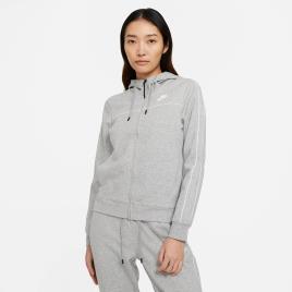 Casaco sportswear com fecho e capuz