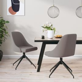 vidaXL Cadeiras de jantar 2 pcs veludo cinzento-claro