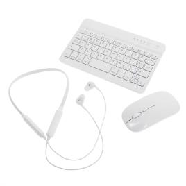 Totto Mouse E Teclado Sem Fio E Fone De Ouvido Inalámbrico Set One Size Blanco-B01