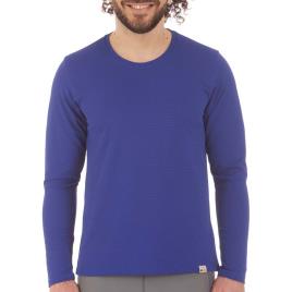 Iq-company Homem De Manga Comprida De Camisa Uv Wave S Blue