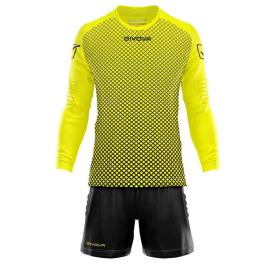 Givova Conjunto Portero Manchester L Black / Yellow Fluo