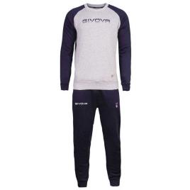Givova Chándal Italia 104 L Light Grey / Blue
