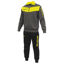 Givova Chándal Visa Fluo 5 Years Dark Grey / Fluo Yellow