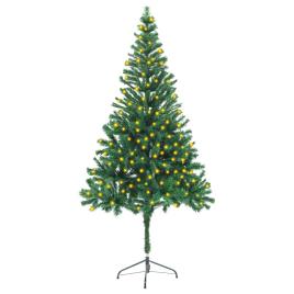 vidaXL Árvore de Natal artificial c/ LED e suporte 180 cm 564 ramos