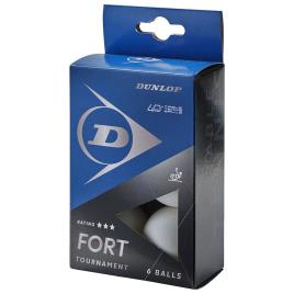 Dunlop Bolas De Tênis De Mesa 40+ Fort Tournament 3 Balls White