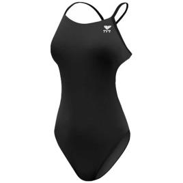 Tyr Roupa De Banho Durafast Elite Solid Cutoutfit 28 Black