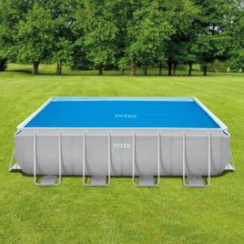 INTEX Cobertura para piscina solar 400x200 cm polietileno azul