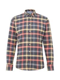 Kronstadt Camisa 'Dean'  mistura de cores / cinzento escuro / amarelo claro / salmão / cinzento