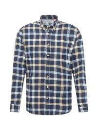 Kronstadt Camisa 'Dean'  navy / azul claro / creme / branco