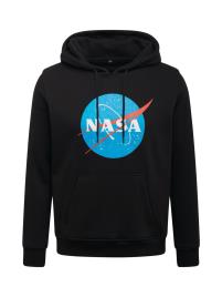 Mister Tee Curvy Sweatshirt 'Nasa'  preto / branco / vermelho / azul claro