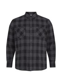 Urban Classics Big & Tall Camisa  cinzento / preto