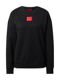 HUGO Sweatshirt 'Nakira'  preto / vermelho fogo