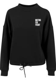 Merchcode Sweatshirt 'Waiting For Friday'  preto / branco