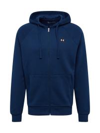 UNDER ARMOUR Casaco de treino em moletão 'Rival'  navy / preto / branco