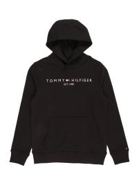 TOMMY HILFIGER Sweatshirt  preto / branco / vermelho claro