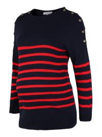 Envie de Fraise Pullover 'GASPARD'  navy / vermelho