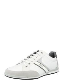 BOSS Casual Sapatilhas baixas 'Saturn'  branco / cinzento