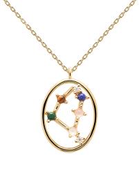 P D PAOLA Colar 'CAPRICORN'  ouro