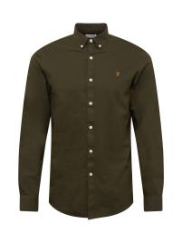 FARAH Camisa 'BREWER'  verde escuro