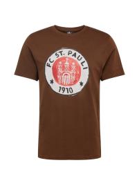 FC St. Pauli Camisa  castanho / branco