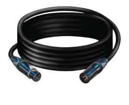 Cabo Analógico Xlr Xlr - Xlr 6,00 M Negro