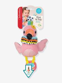 Brinquedo musical, Flamingo, INFANTINO rosa medio liso com motivo