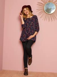 Jeans slim, entrepernas 85 cm, para grávida ganga black