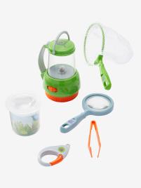 Conjunto de observador de insetos verde medio liso com motivo