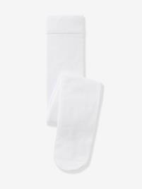 Collants lisos, para bebé menina branco claro liso