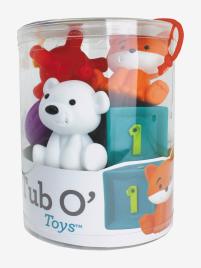 Conjunto de atividades sensoriais, com 9 elementos, da INFANTINO verde medio liso